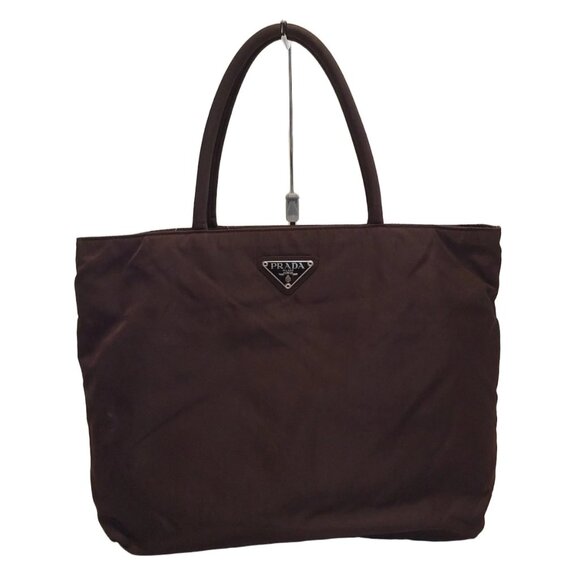 Prada Handbags - PRADA - Dark Brown Nylon Handbag 156-051025